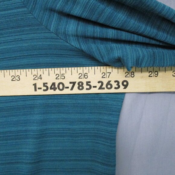 JMS Just My Size 3/4 Sleeve Heather Teal Green Woman Size | 3X - Picture 5 of 9